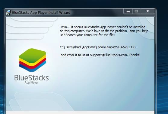bluestacks update fail bluestacks update fail