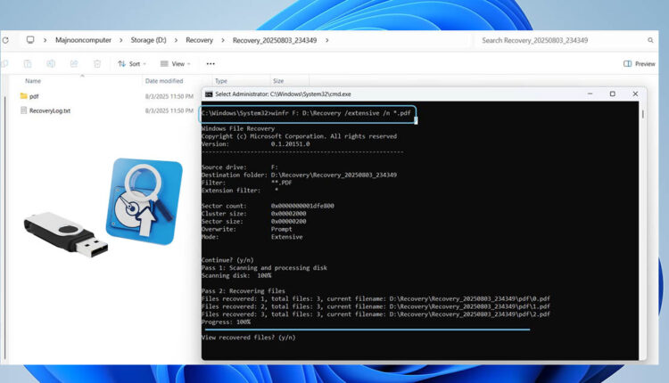 كيفية استعادة الملفات المحذوفة من فلاش USB