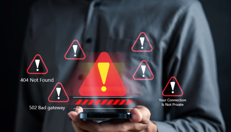 اشهر رسائل الخطأ الشائعة في المتصفح