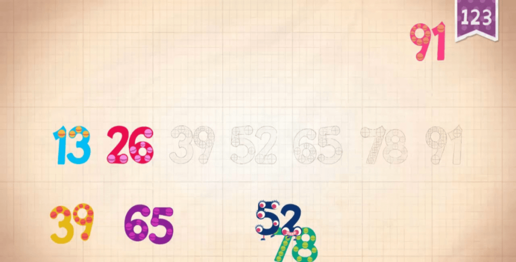 تطبيق ايفون Endless Numbers