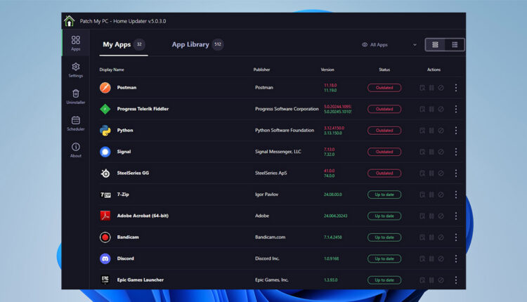 أدوات تحديث البرامج تلقائيا