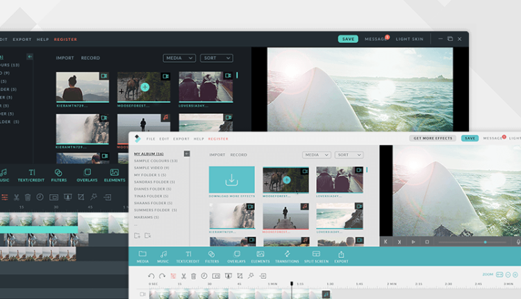 برنامج صناعة الفيديو Filmora Video editor