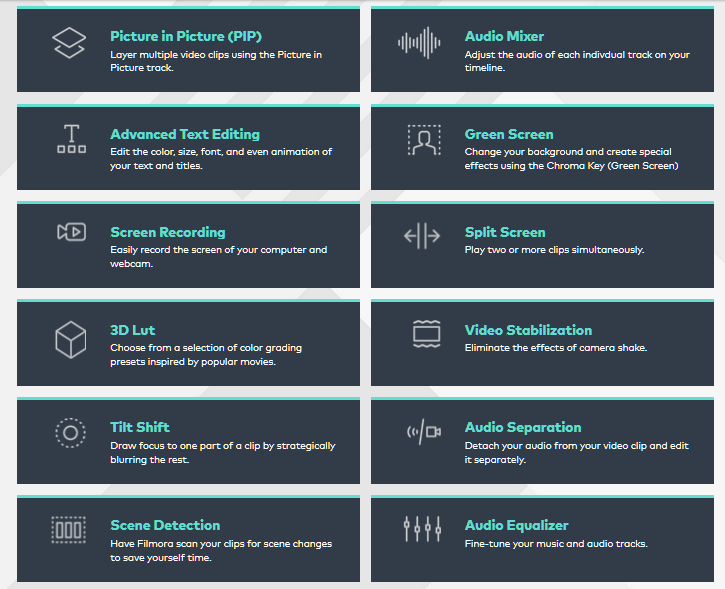 مميزات برنامج Filmora Video Editor