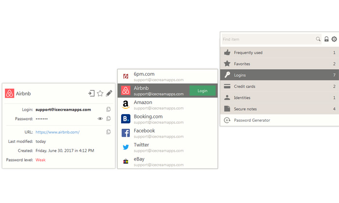 برنامج Icecream password manager
