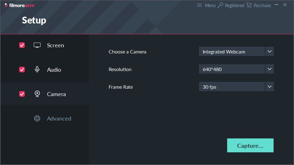برنامج تصوير شاشة الكمبيوتر Filmora Scrn Recorder