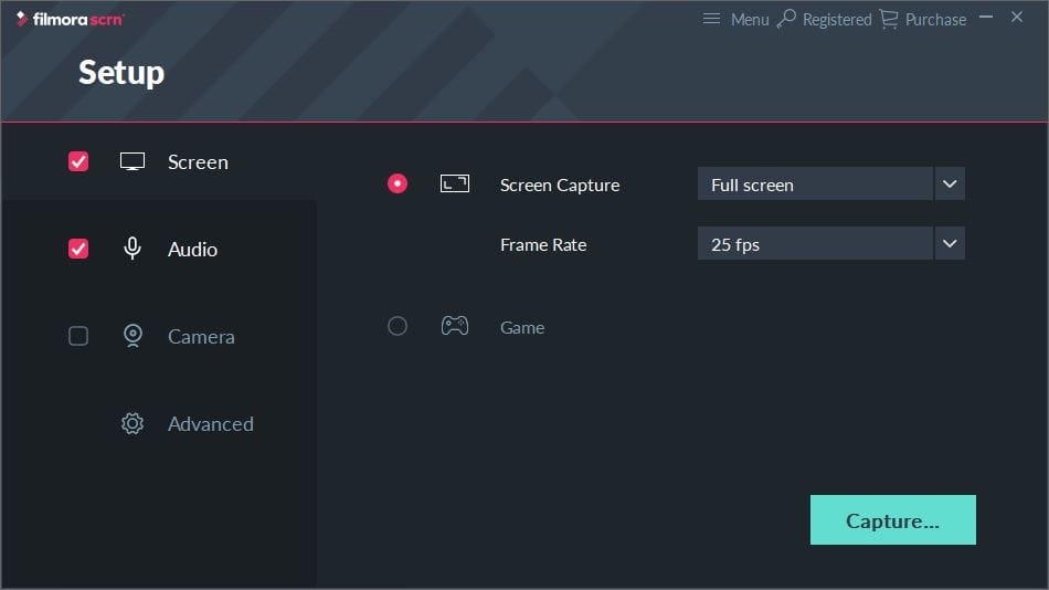 برنامج تصوير شاشة الكمبيوتر Filmora Scrn Recorder
