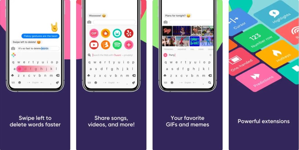 Fleksy- GIF, Web & Yelp Search