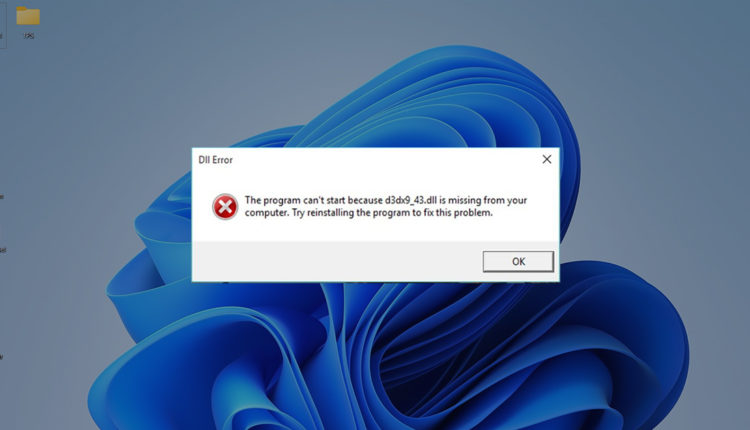 إصلاح ملفات DLL المفقودة