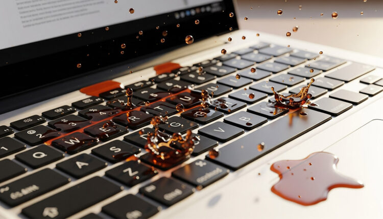 انسكاب الماء على اللابتوب؟ دليل الإنقاذ الكامل