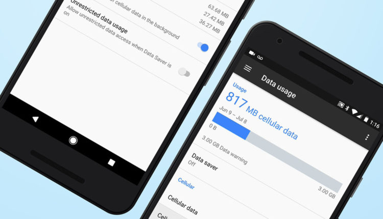 توفير استهلاك البيانات على أندرويد