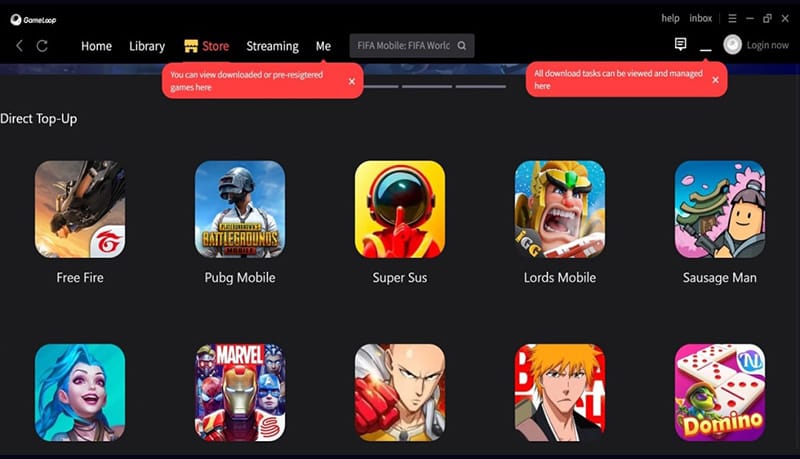 محاكي الالعاب GameLoop