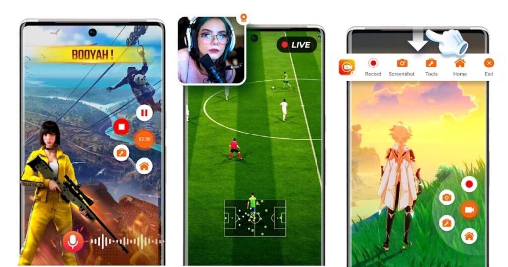 برامج تصوير الألعاب للهاتف Screen Recorder - XRec