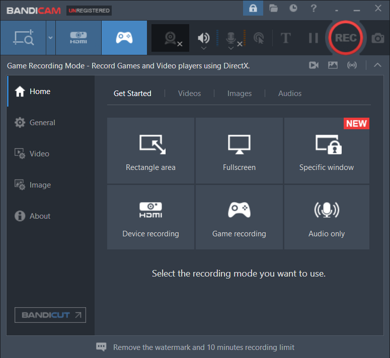 برنامج Bandicam لتسجيل الالعاب فيديو