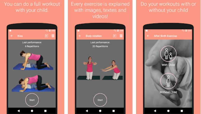 تمارين بعد الولادة تطبيق After Birth Exercise
