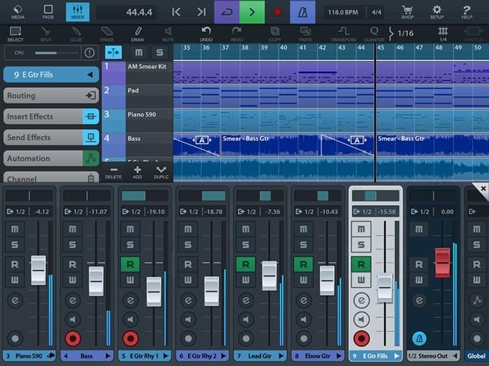 صناعة الموسيقى والإنتاج Cubasis 2 للايفون