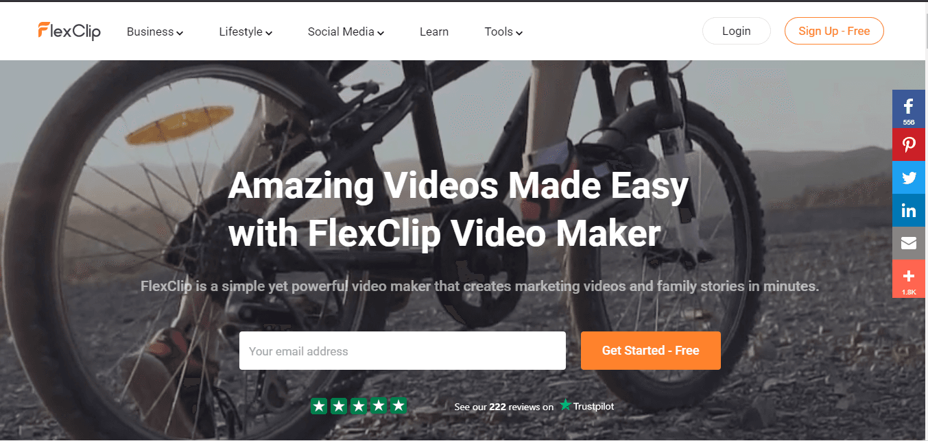 إنشاء وتحرير مقاطع الفيديو اونلاين