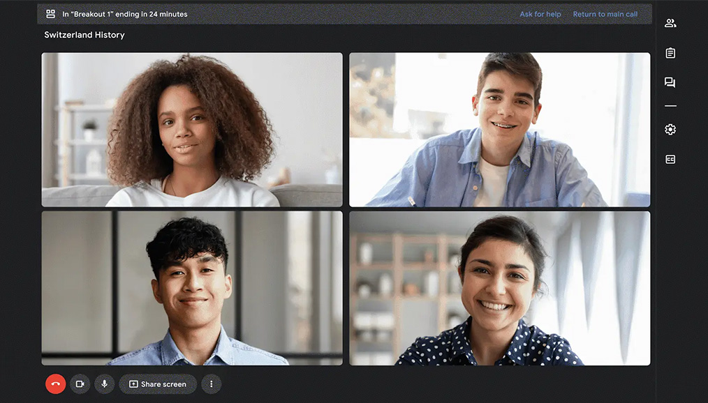 Google Meet لاجتماعات الفيديو