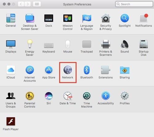 شبكة الانترنت واي فاي ماك