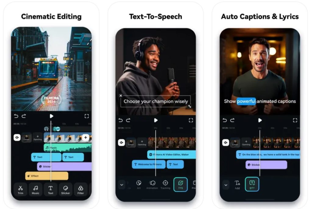 Filmora AI Video Editor iOS