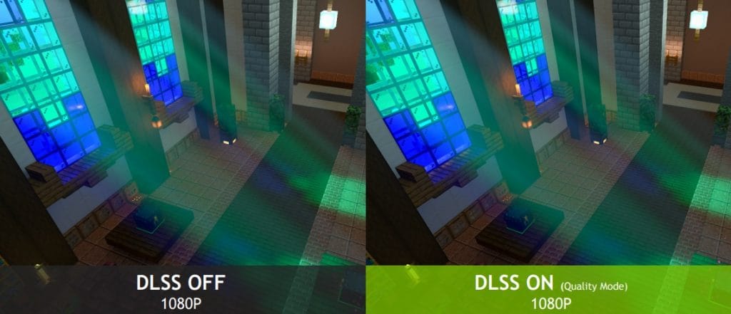 خاصية dlss ماين كرافت نفيديا