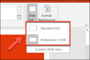 مقاس شرائح بوربوينت