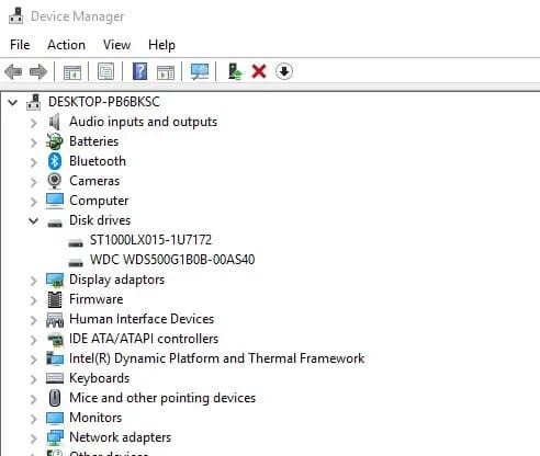 فحص حالة الهاردسك