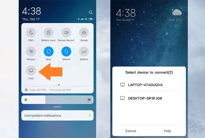 توصيل شاشة الاندرويد بالكمبيوتر LetsView