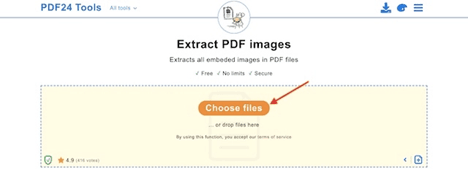 استخراج صور من pdf بدون برامج