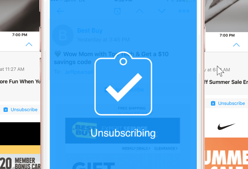 الغاء الاشتراك في Edison Mail