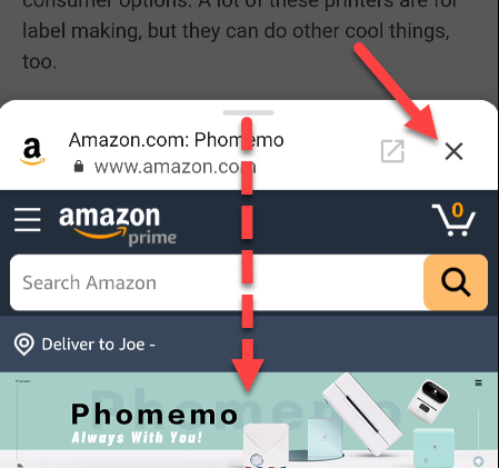 اغلاق المعاينة