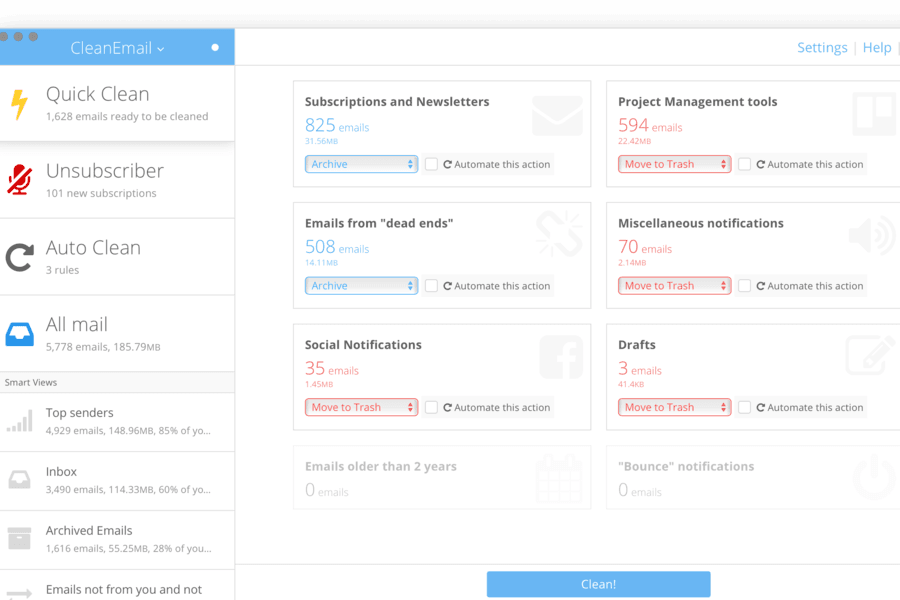 بريد Clean Email