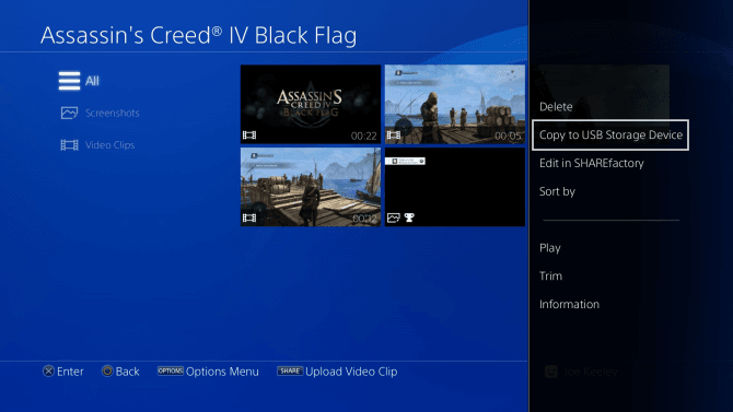 نقل مقاطع الألعاب إلى الكمبيوتر