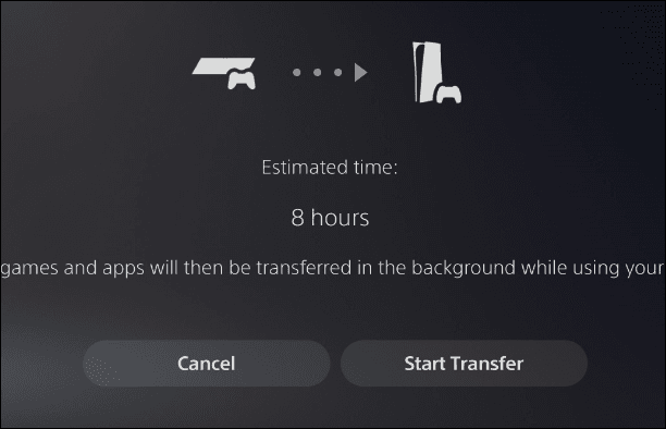 مدة نقل العاب بلايستيشن 