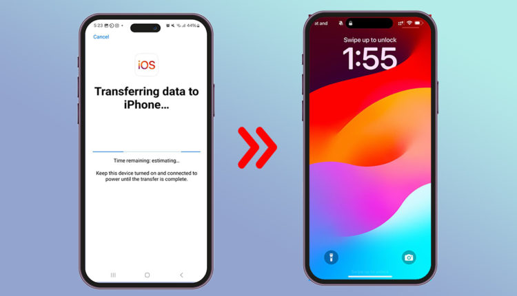 نقل البيانات من اندرويد الى ايفون