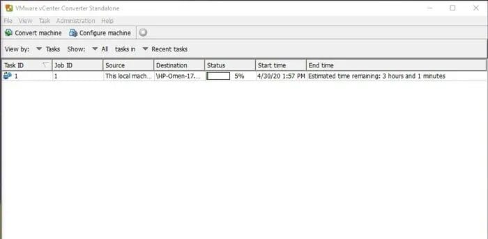 عمل نظام افتراضي ويندوز 10