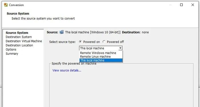 VMWare’s vCenter Converter VMWare’s vCenter Converter