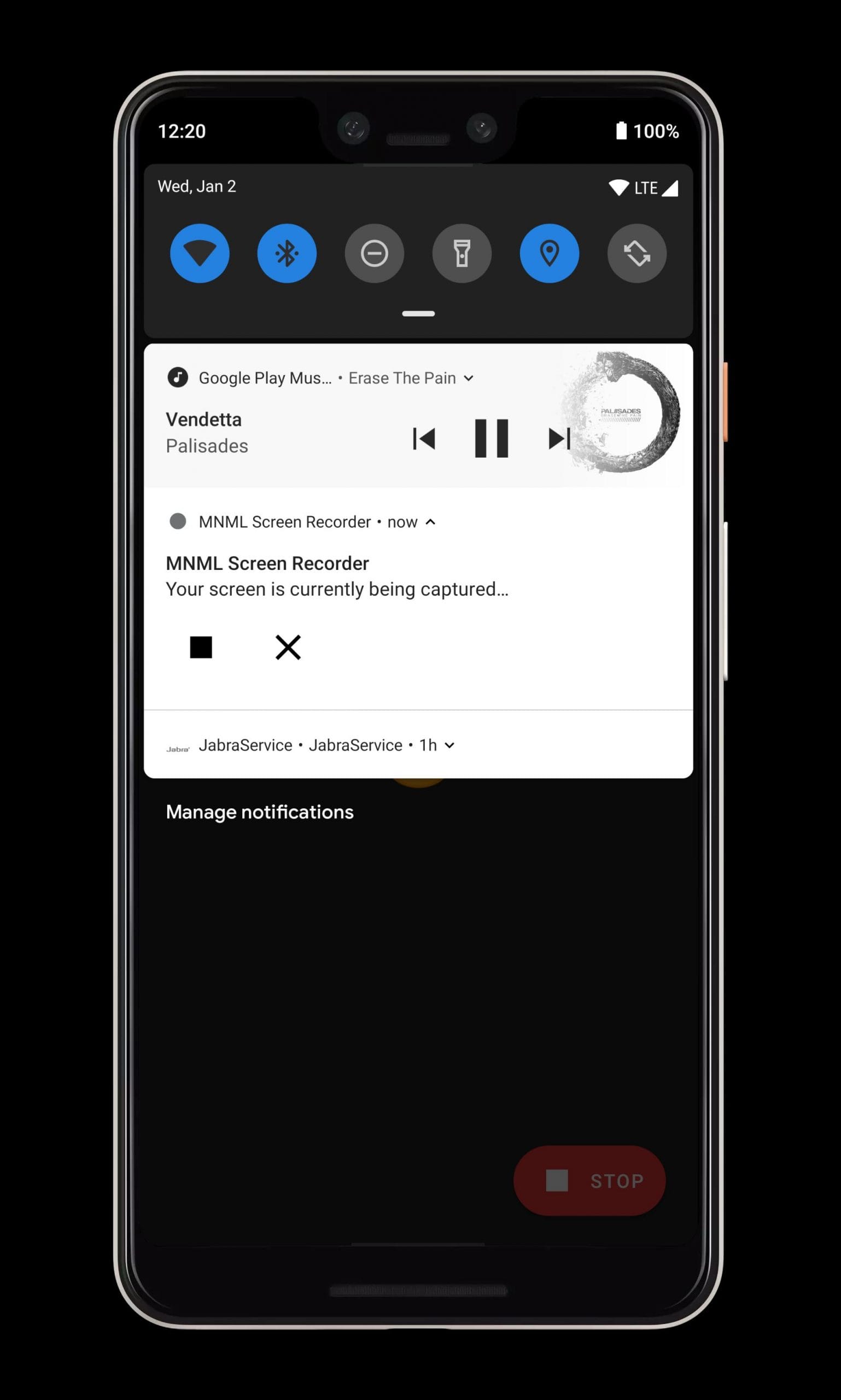 مسجل شاشة MNML