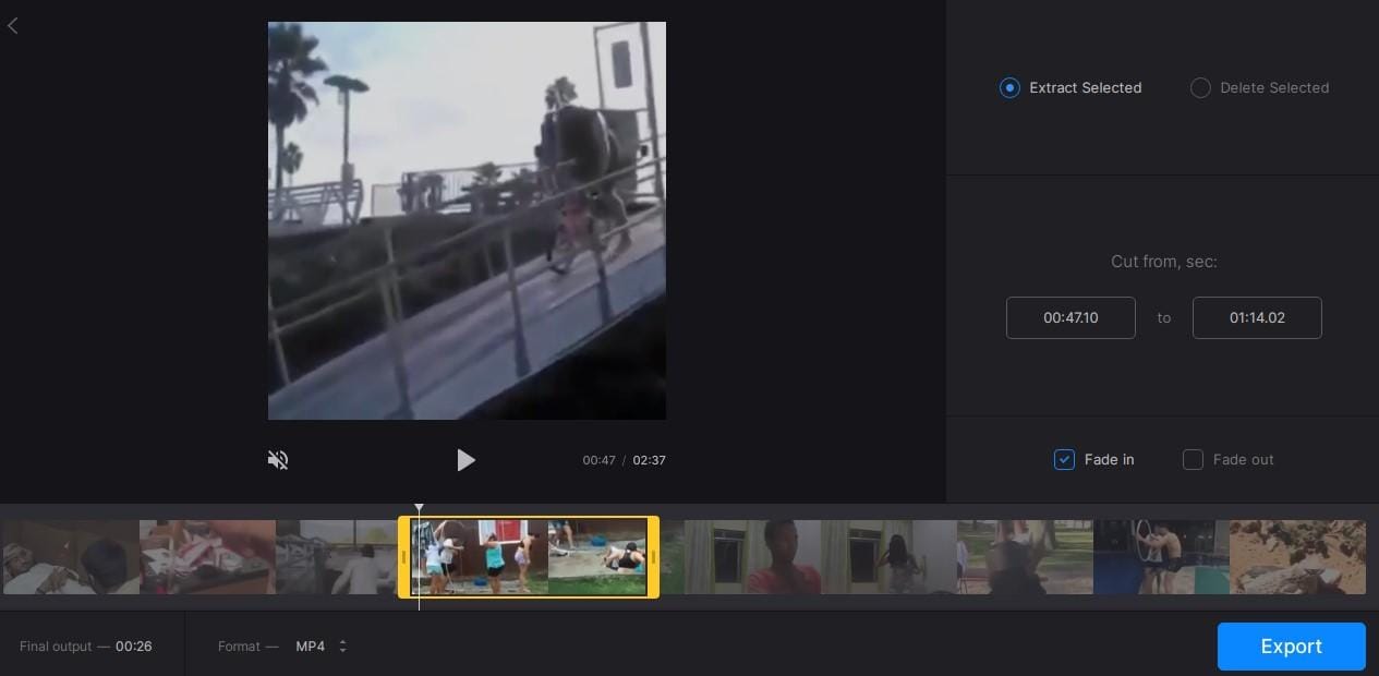 Clideo محرر الفيديو