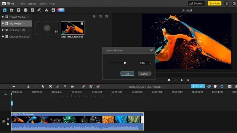 Filme video editor تسريع الفيديو