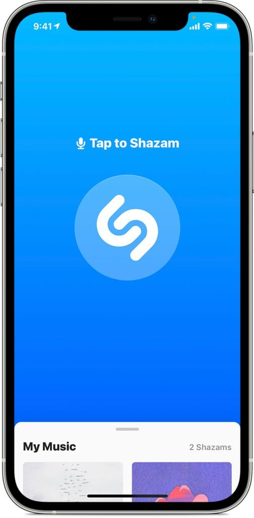 shazam في ايفون ios 14