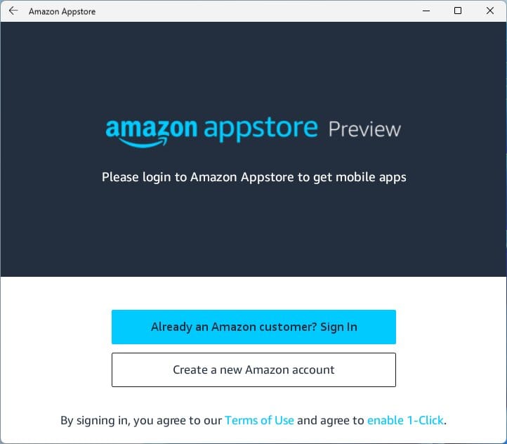 إعداد Amazon Appstore