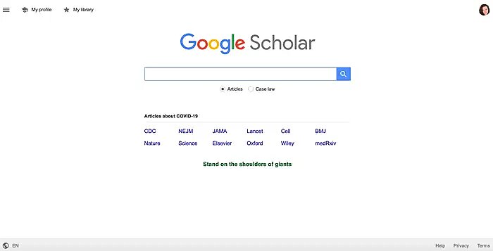 كيفية استخدام Google Scholar