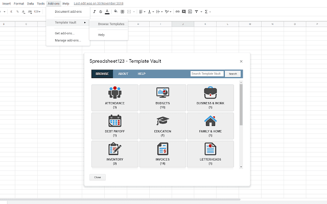 تحميل نماذج جوجل شييت