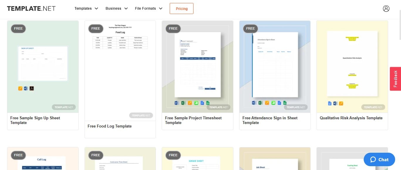 مواقع لتحميل نماذج جوجل شييت