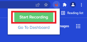 بدء تسجيل ماكرو المتصفح Wildfire