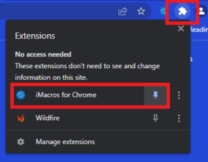 اضافة iMacros جوجل كروم