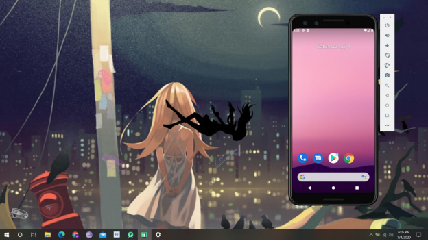 عرض تطبيقات الموبايل على ويندوز android studio