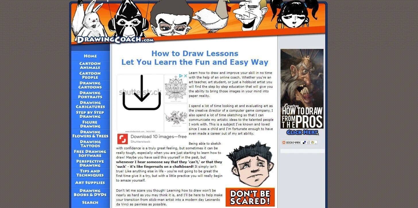 دروس لتعليم الرسم