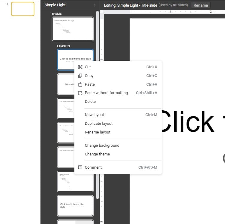 Google slide Theme Builder