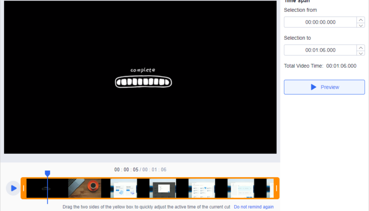 WorkinTool Watermark قص الفيديوهات